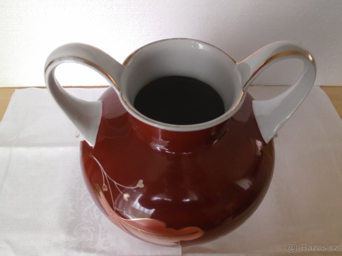 Obrovská starožitná krásná váza sign. obsah 4,4 l. - 5