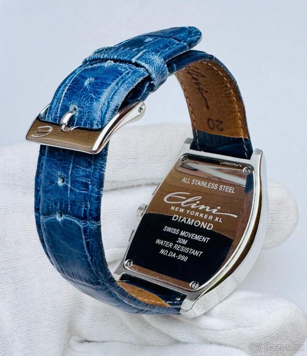 PÁNSKÉ NÁRAMKOVÉ HODINKY ELINI S PŘÍRODNÍMI BRILIANTY - ETUE - 5