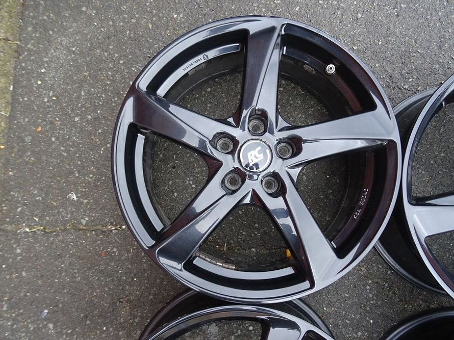Alu disky černé RC Design,18", 5x114.3, ET 49,5, šíře 7,5J - 5