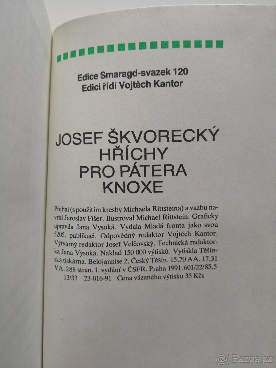 Josef Škvorecký 4x - 5