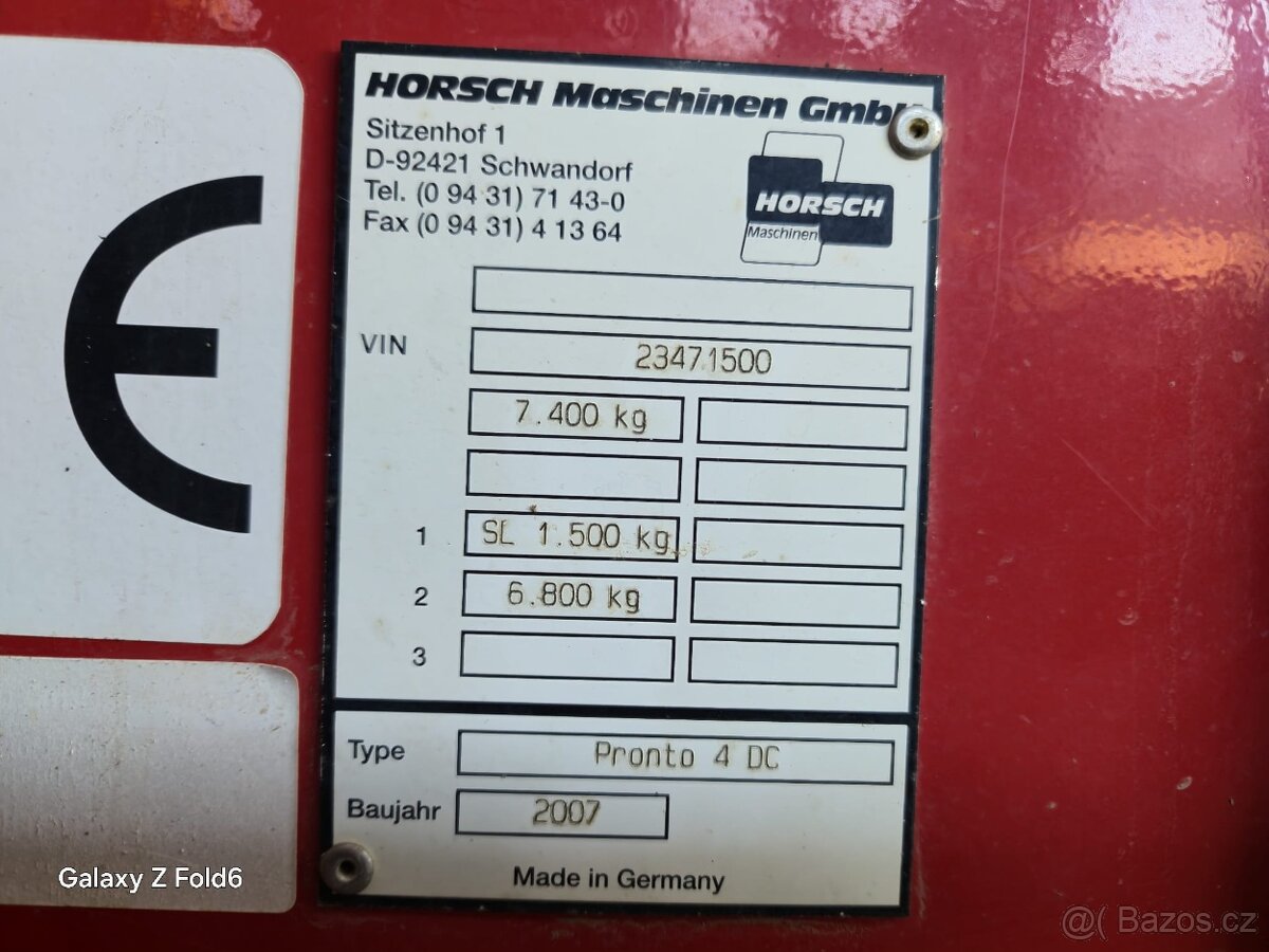 Sečka Horsch Pronto 4 DC - 5