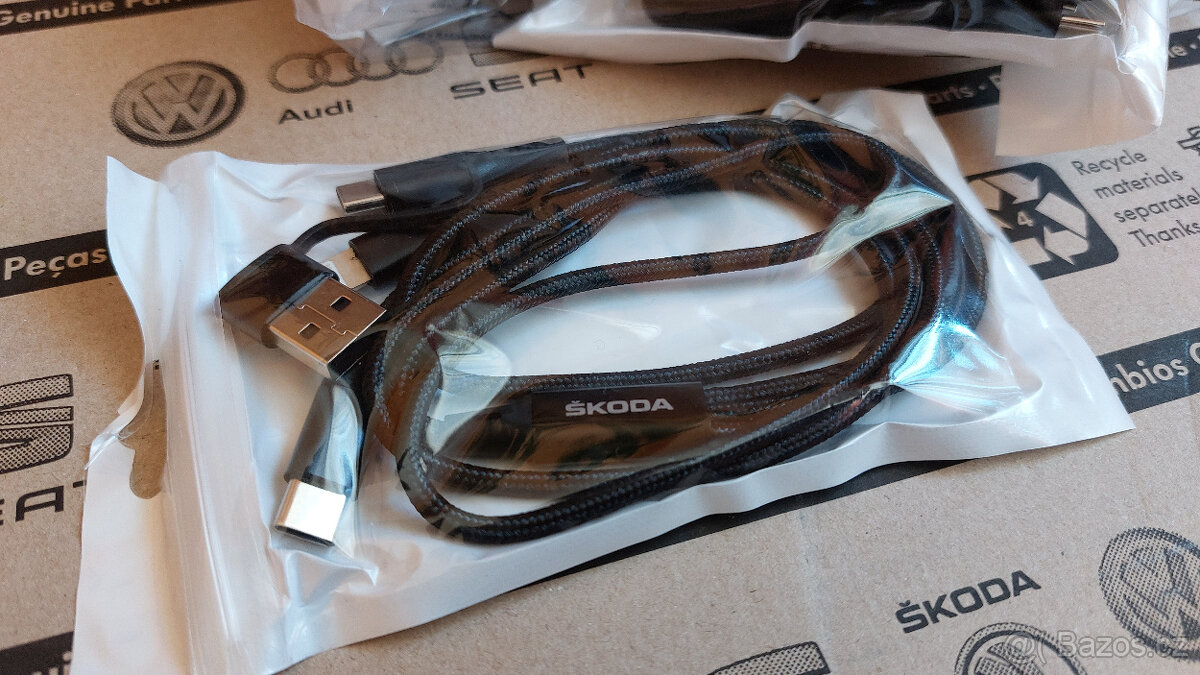 Nový nabíjecí USB kabel 4 v 1 ŠKODA - 5