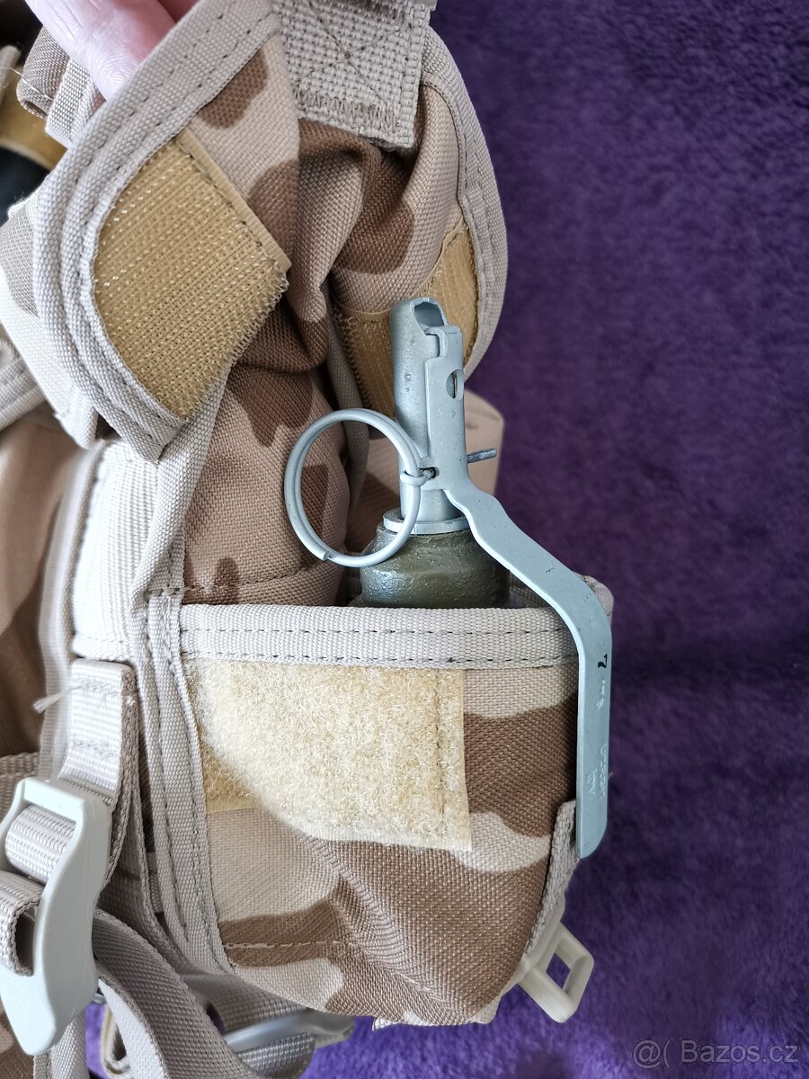 taktická vesta ačr pouštní vojenská samopal balistická - 5