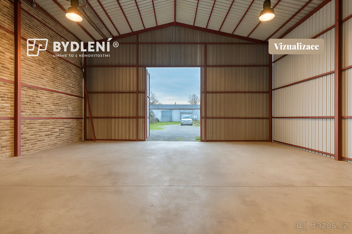 Průmyslový areál v Krupce, pozemek 5298 m² - 5