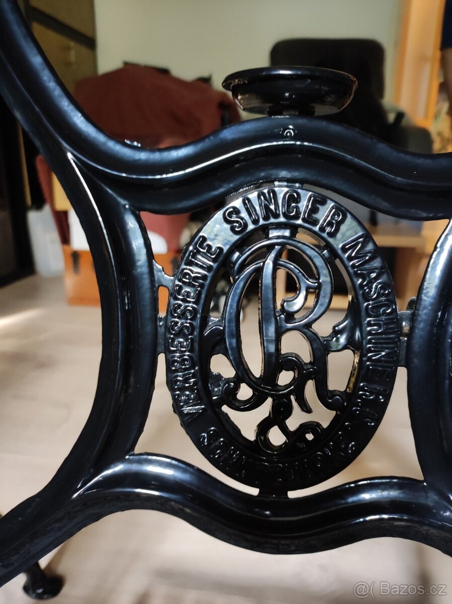 Stůl, šicí stroj, Singer - 5