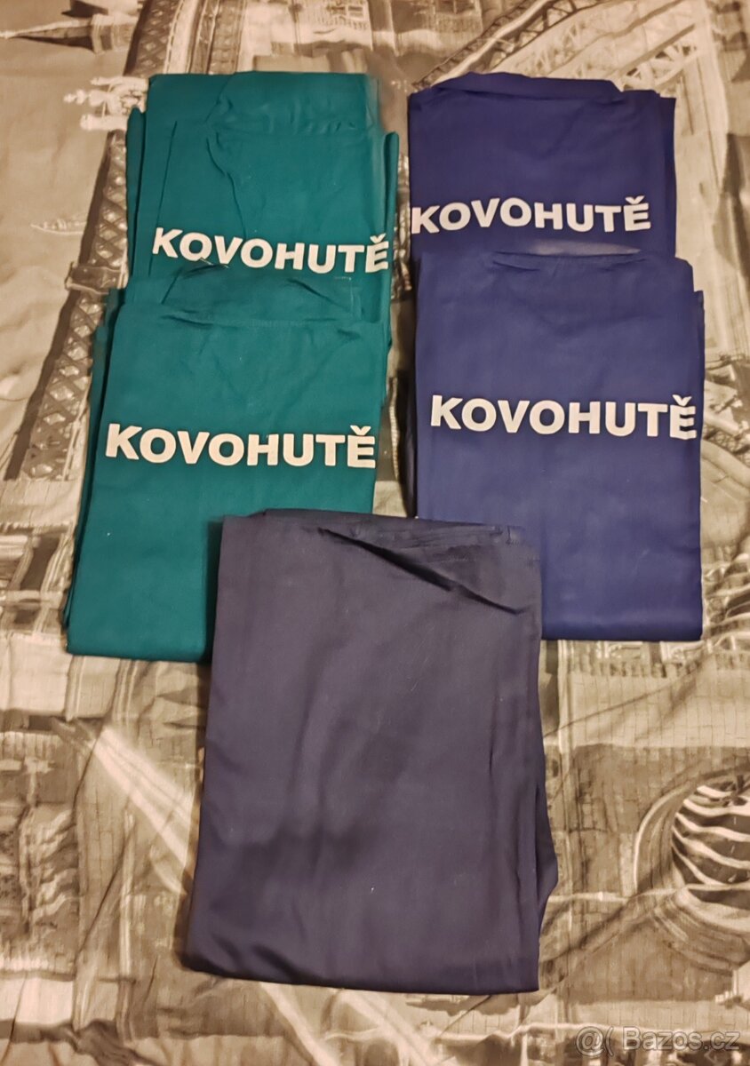 5x sada montérek (56) + 1x pracovní boty (43) - 5