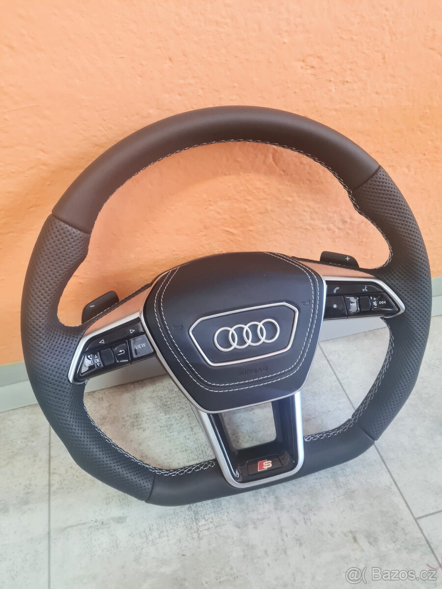 AUDI VOLANT - SPORTOVY S LOGOM S + AIRBAG + RS PADLA - 5