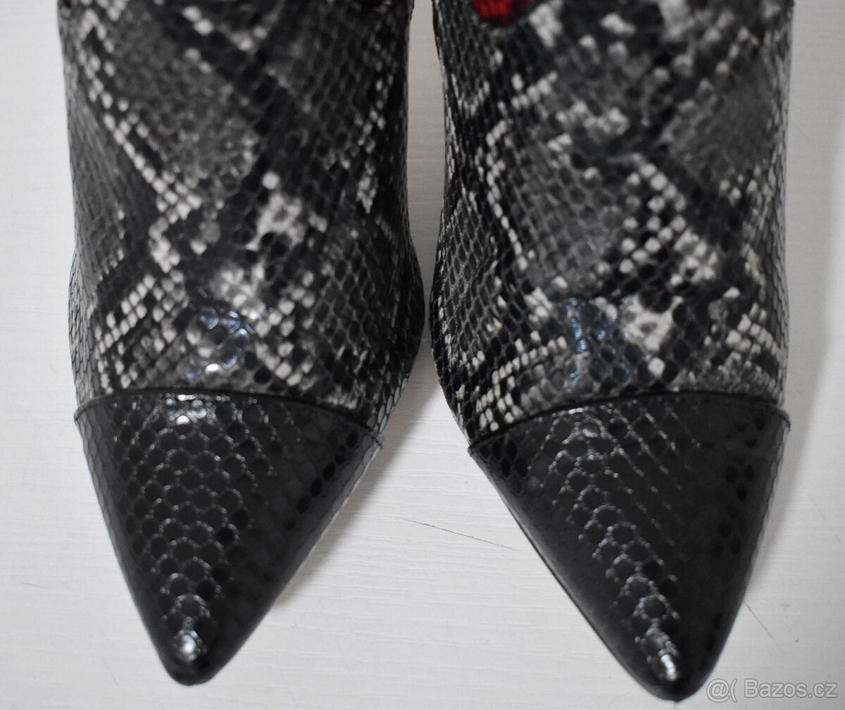 Dámské kotníkové boty na podpatku, vel. 39 - 5