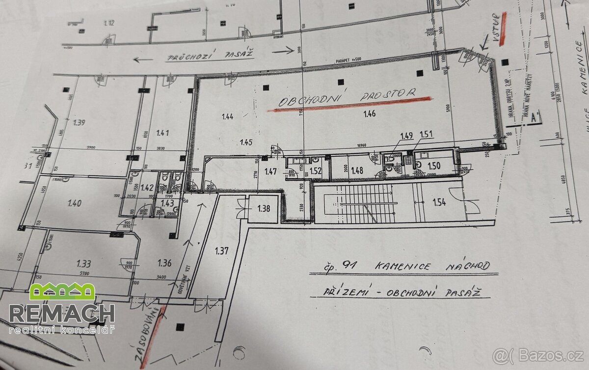 Pronájem, obchodní prostor 214 m², Náchod, ev.č. 03423 - 5