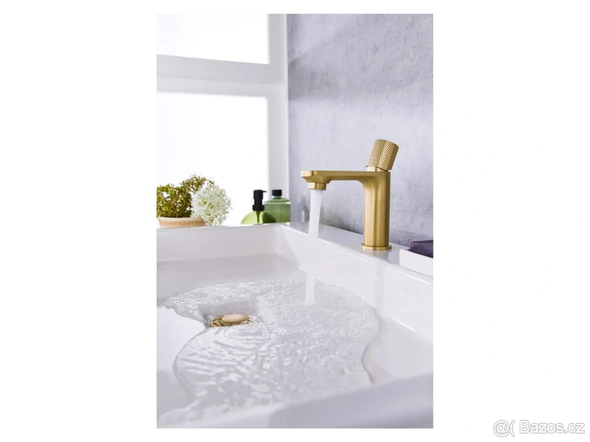 Umyvadlová baterie - zlatá - nová - 5