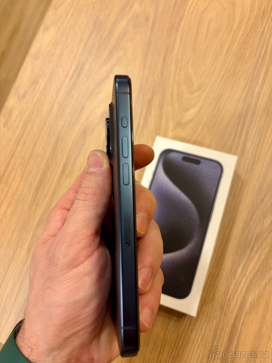iPhone 15 Pro 128GB, Blue Titan - TOP STAV - 5