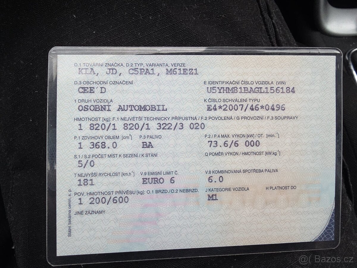 Kia Ceed 1,4 73Kw benzin r.2016 - 5