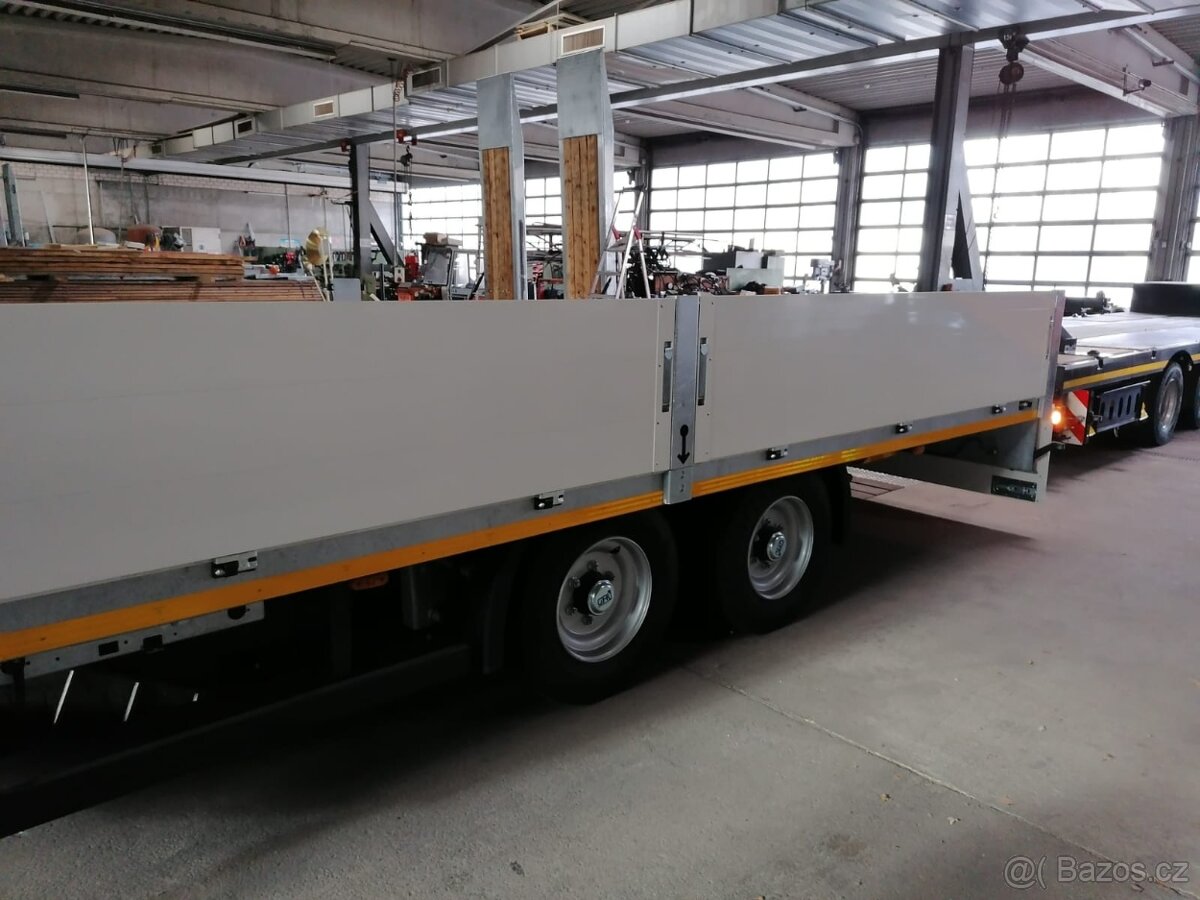přívěs tandem valník bočnice kontejner - 5