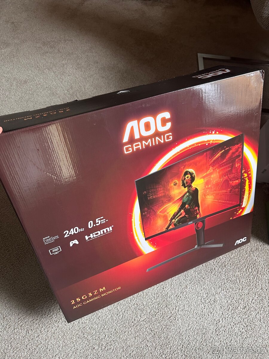 Prodám LCD Monitor 24,5” AOC 25G3ZM/BK - 5