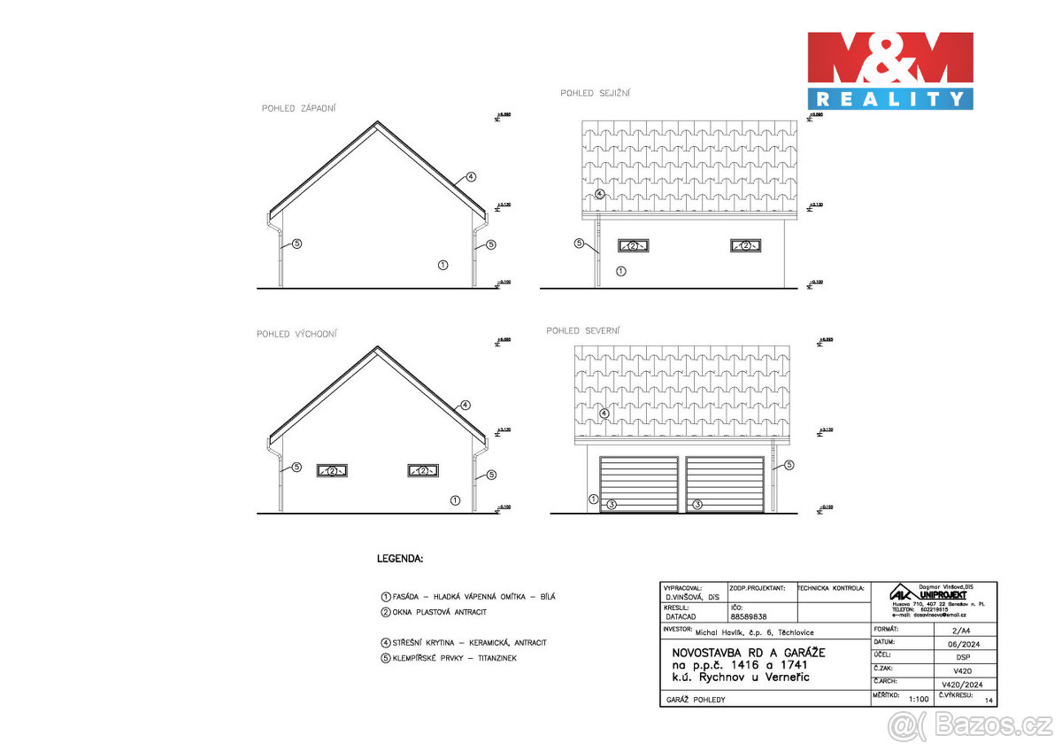 Prodej zasíťovaného pozemku, 1163 m2, Rychnov - Verneřice - 5