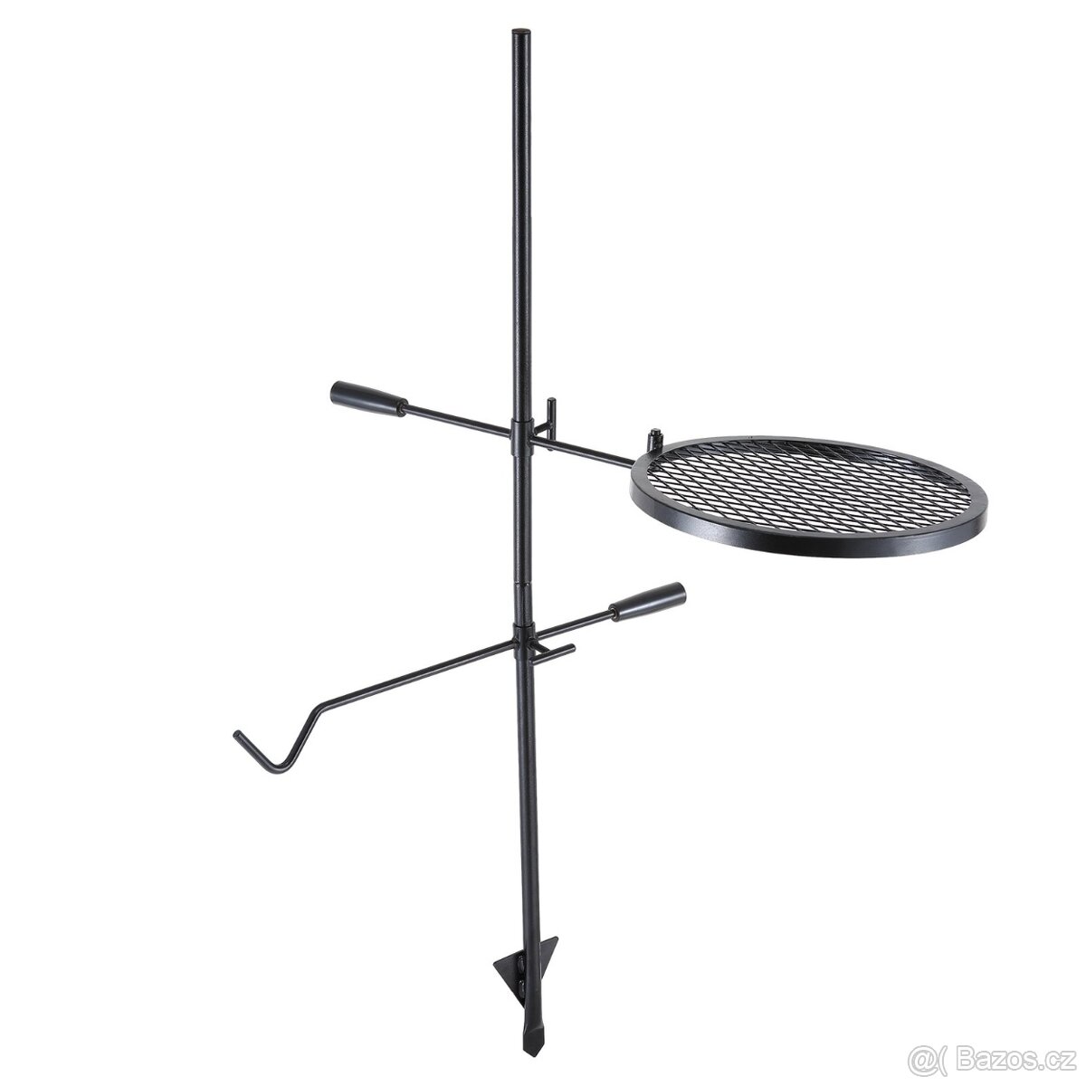 Otočný ocelový gril na stojanu - 5