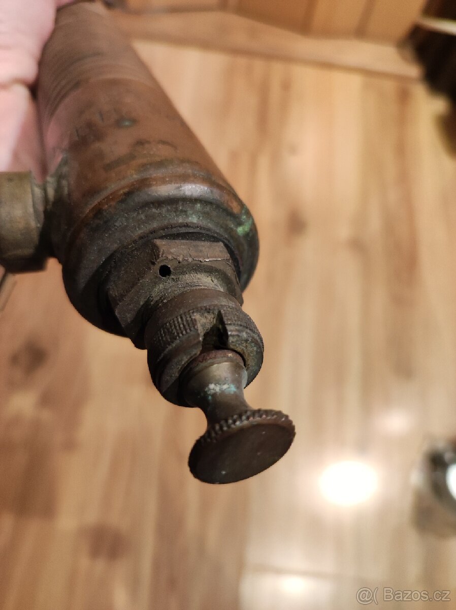 Retro letovací, benzínová let lampa - 5