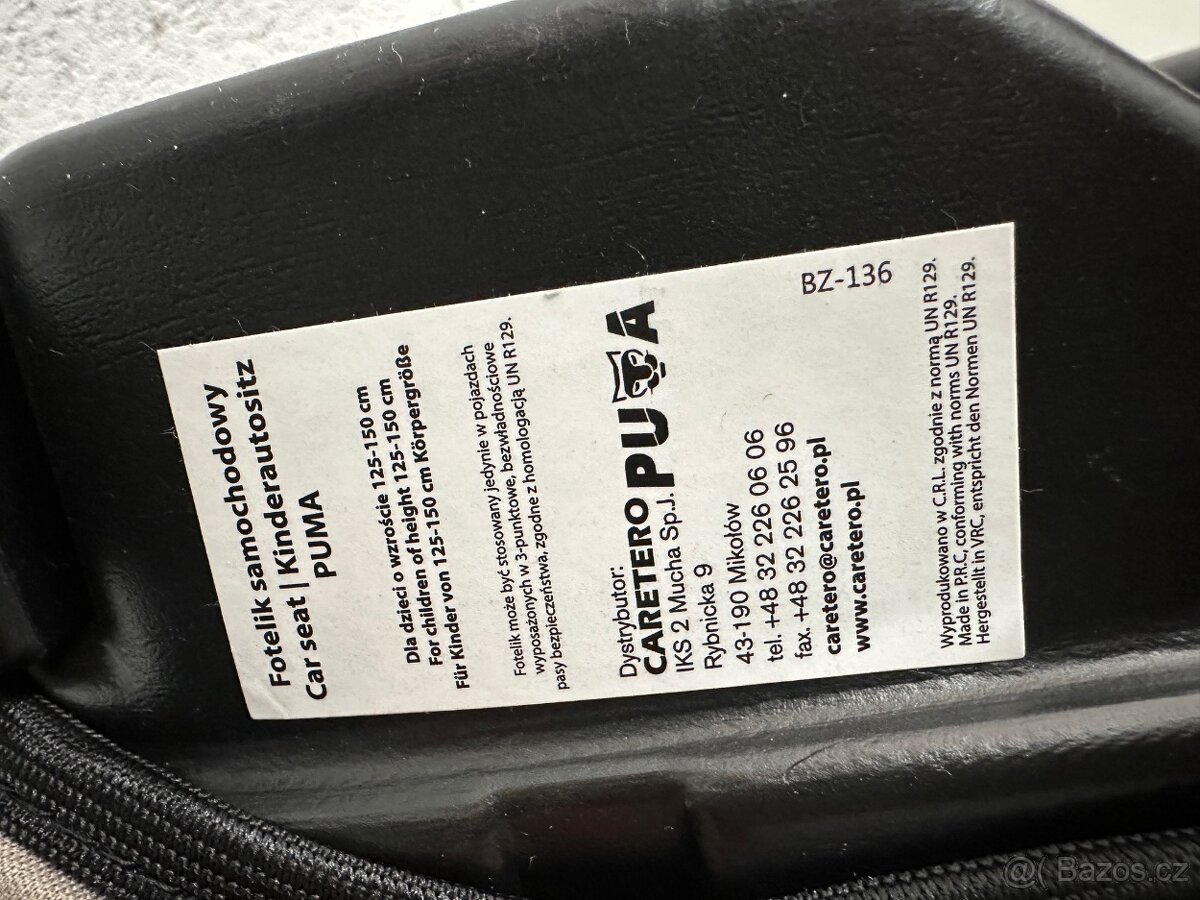 2x PODSEDÁK ISOFIX CARETERO PUMA - 5