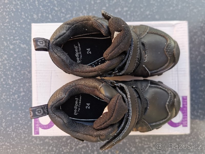 Dětské kožené boty PEDIPED, vel. 24, min.nošené - 5