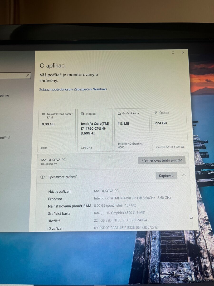Stolní PC Intel core i7 - 5