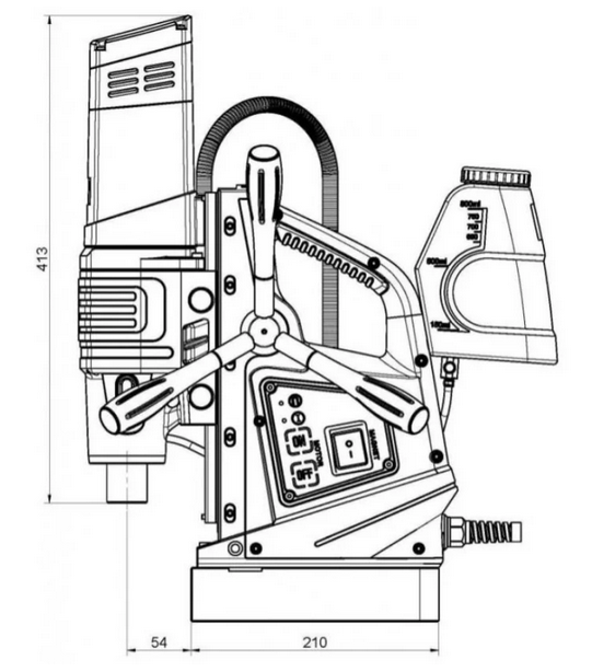 Magnetická vrtačka MAG-60RL - závitořez - 5