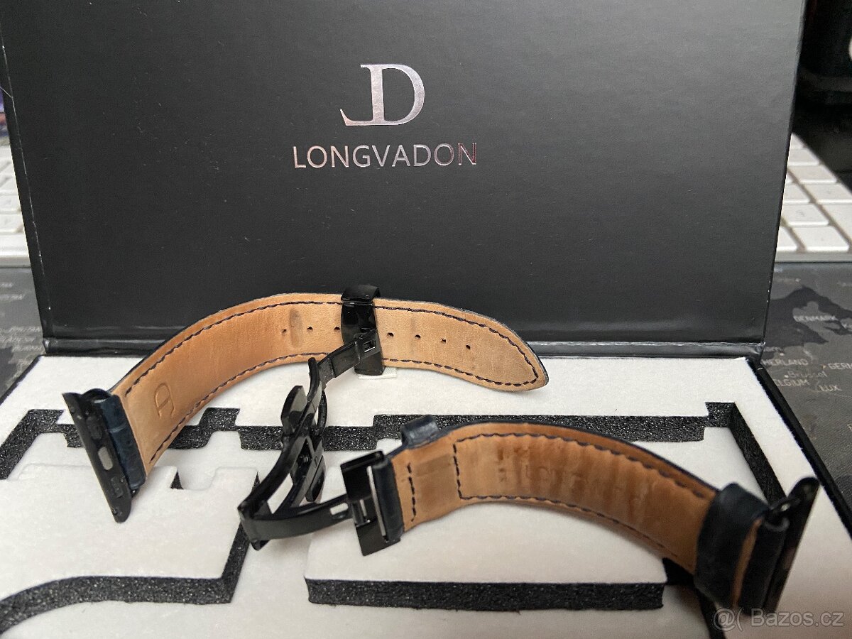 Řemínek pro AW s černými detaily Námořnická modrá - 5