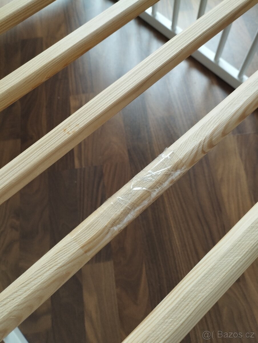 Bílá dřevěná postýlka 70x140 - 5