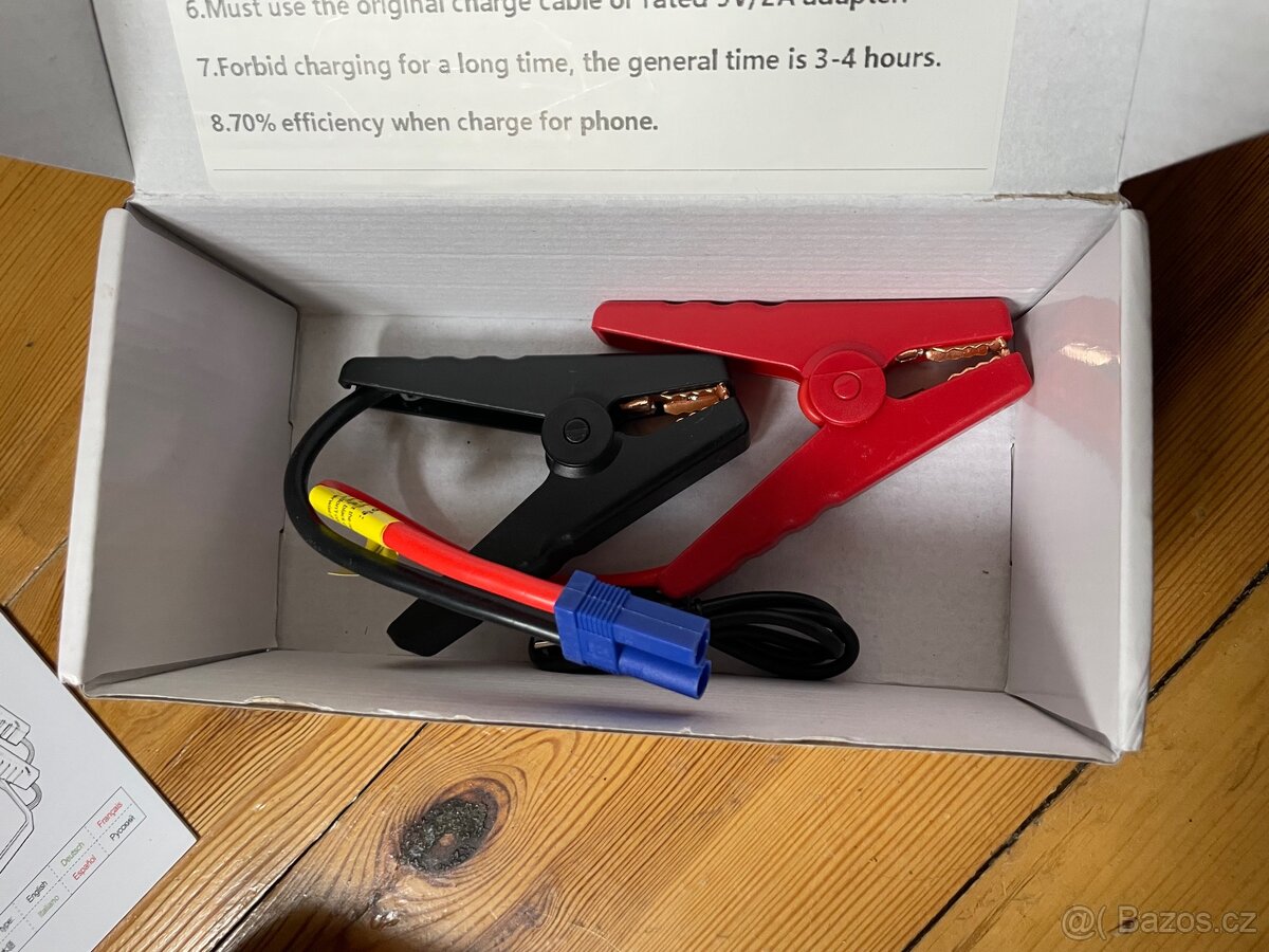 Nová startovací powerbanka baterie zdroj jump starter silná - 5