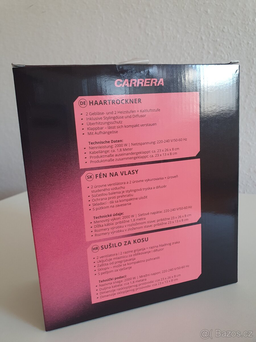 Fén na vlasy zn. CARRERA - - 5