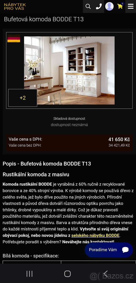 SET MASIVNÍHO KVALITNÍHO NÁBYTKU - 5