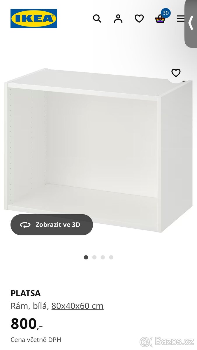 Šuplíkový organizér / PLATSA s drátěnými koši / komoda - 5