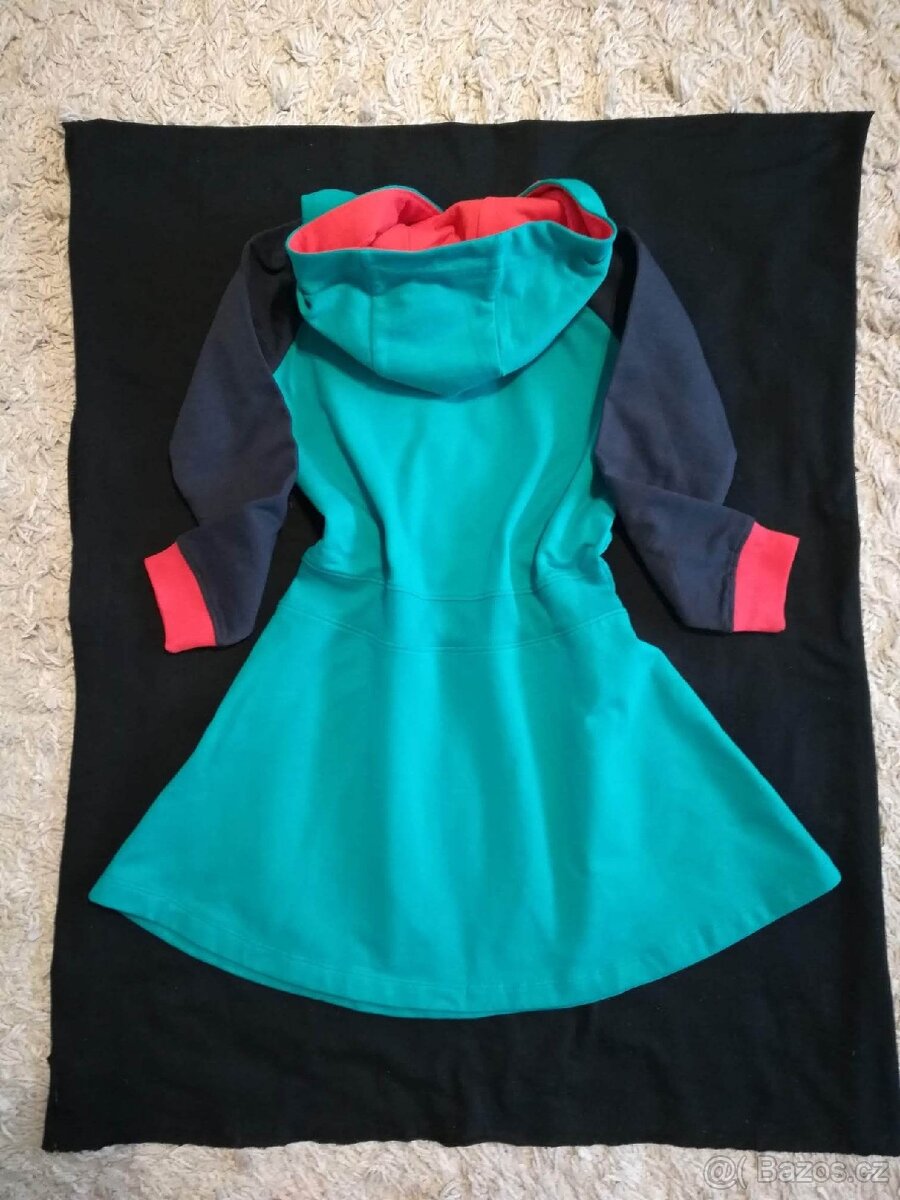 Šaty 128/134 Bonprix mikinové nové - 5