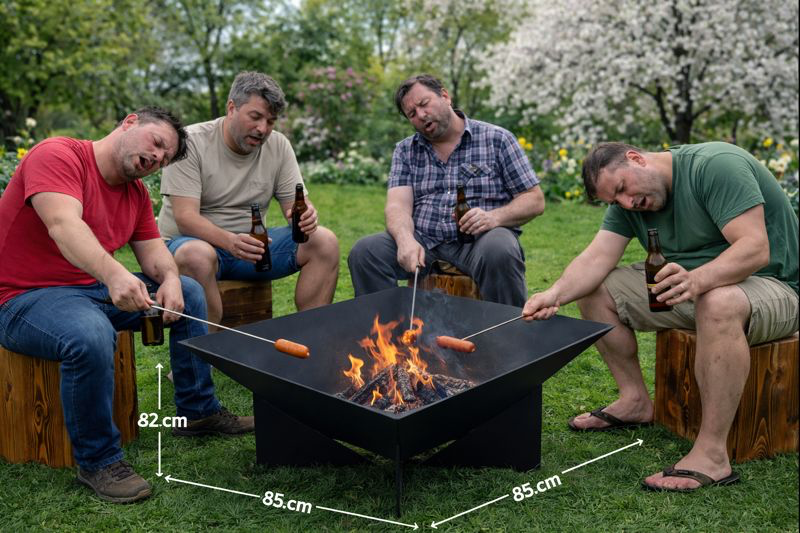 Ohniště + sedáky + opékáčky = doprava ZDARMA - 5