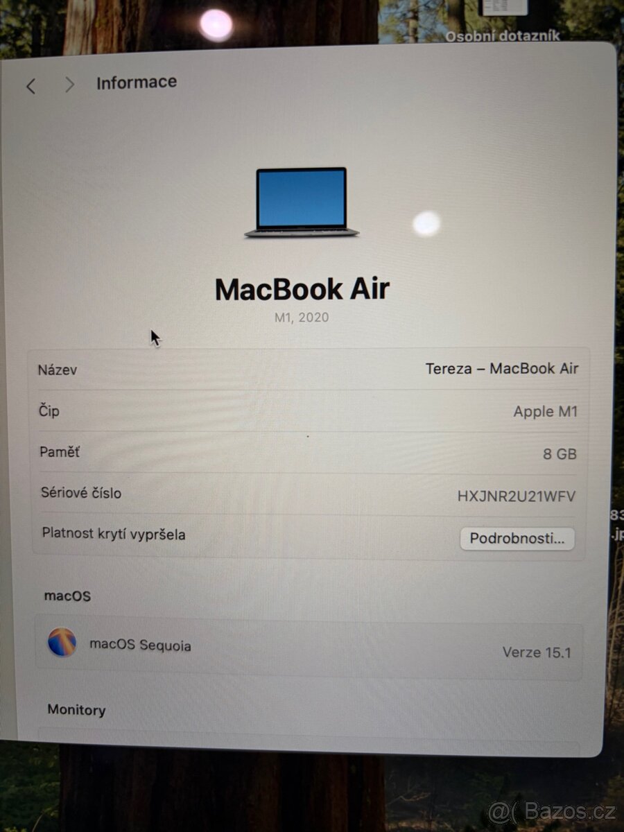 MacBook Air 13 M1 256GB záruka - 5