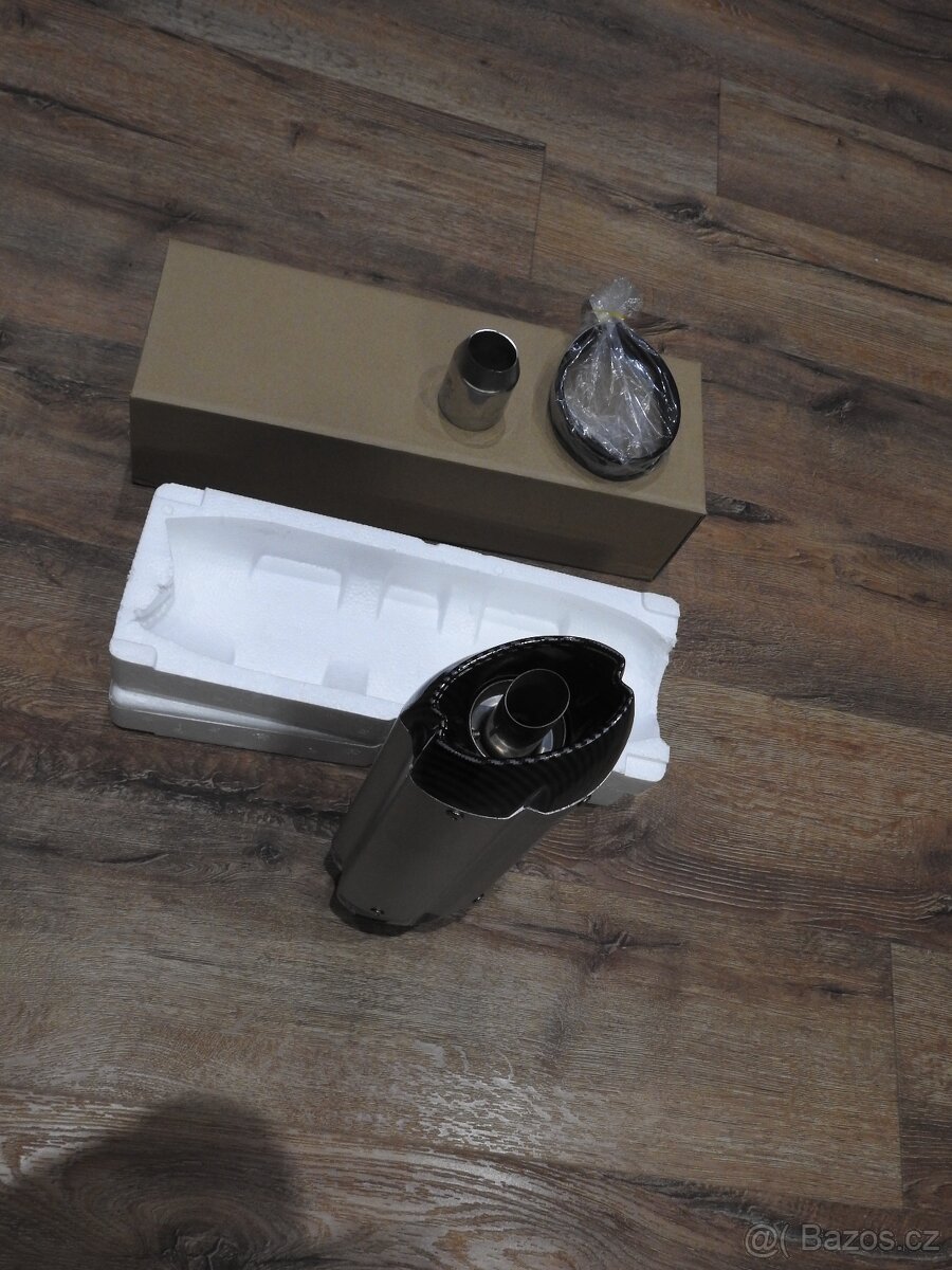 Laděný výfuk Mivv Titanium stříbrný/carbon Nový - 5