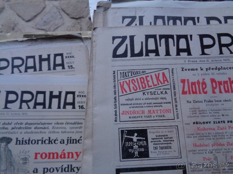 Časopisy zlatá Praha 1915 - 5