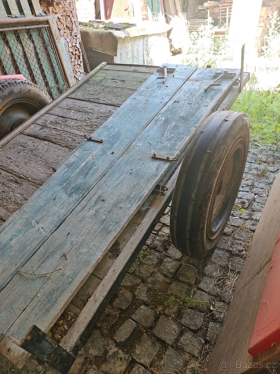Dvoukolový přívěs,vozík za traktor - 5