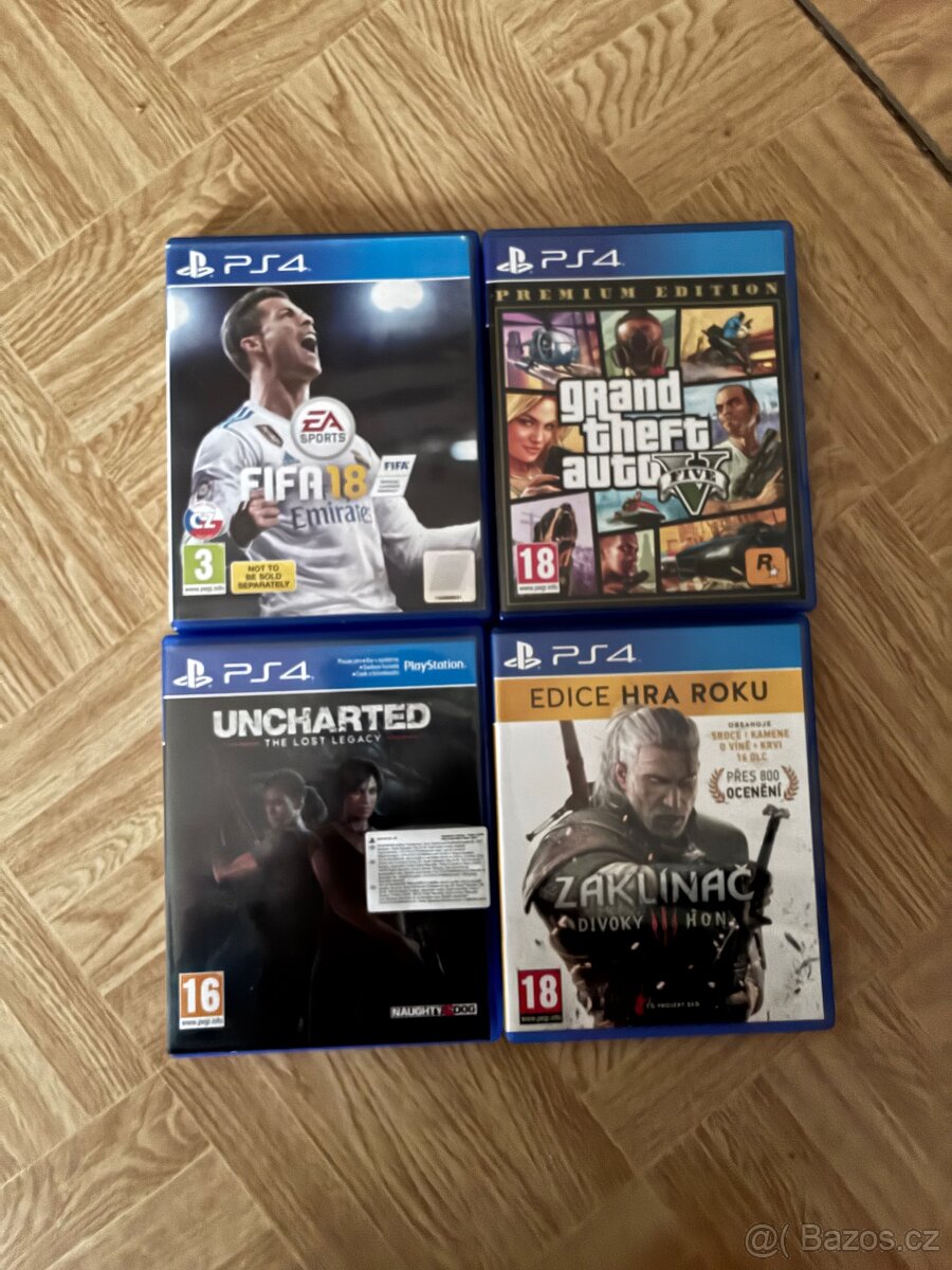 Ps4 slim 500GB + 2TB disk + 4 hry - 5