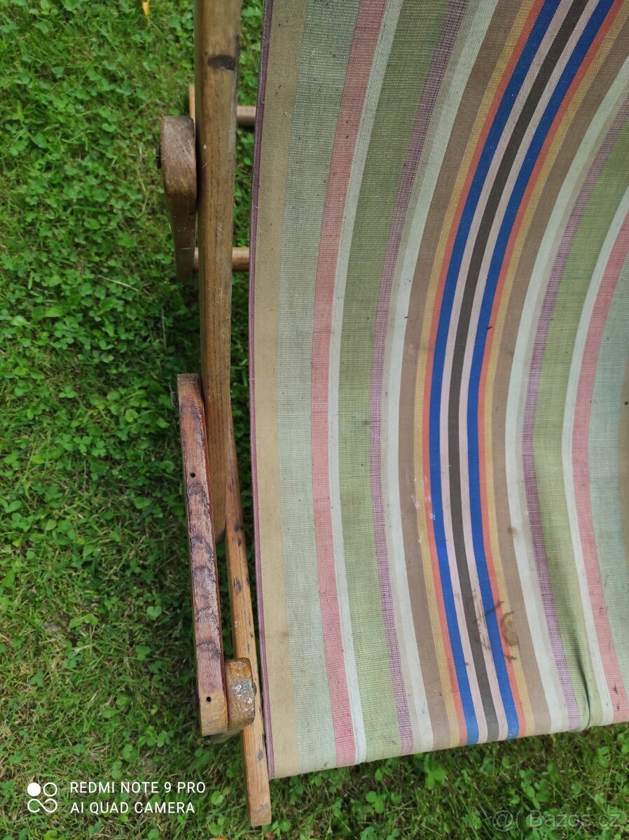 Dětské plážové lehátko , retro - 5