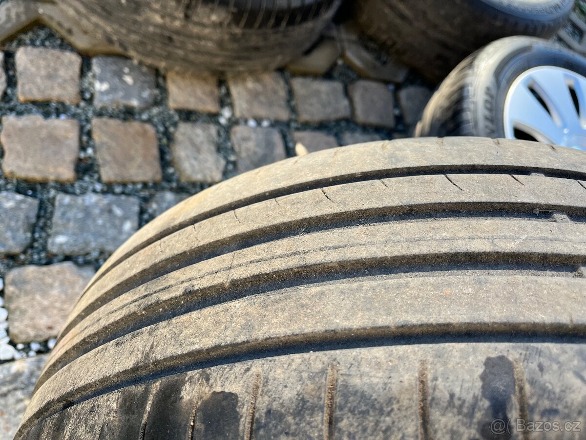4x alu disky 5x112 R16, letní pneu 70% - 5