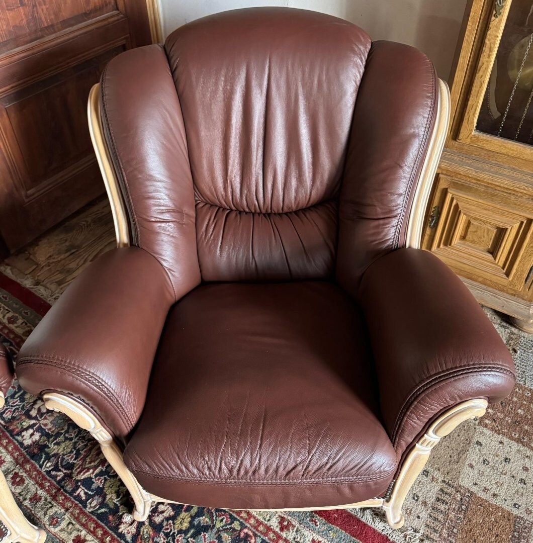 Luxusní italská kožená sedací souprava 3+1+1, 4334 - 5