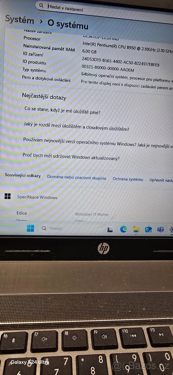 Starší Notebook HP - 5