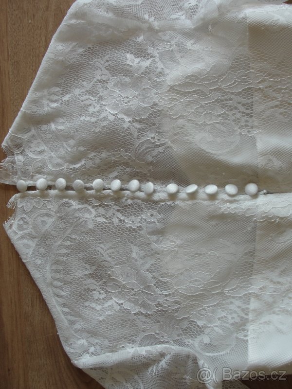 Svatební krajkové šaty vel. 36 - 38 - 5