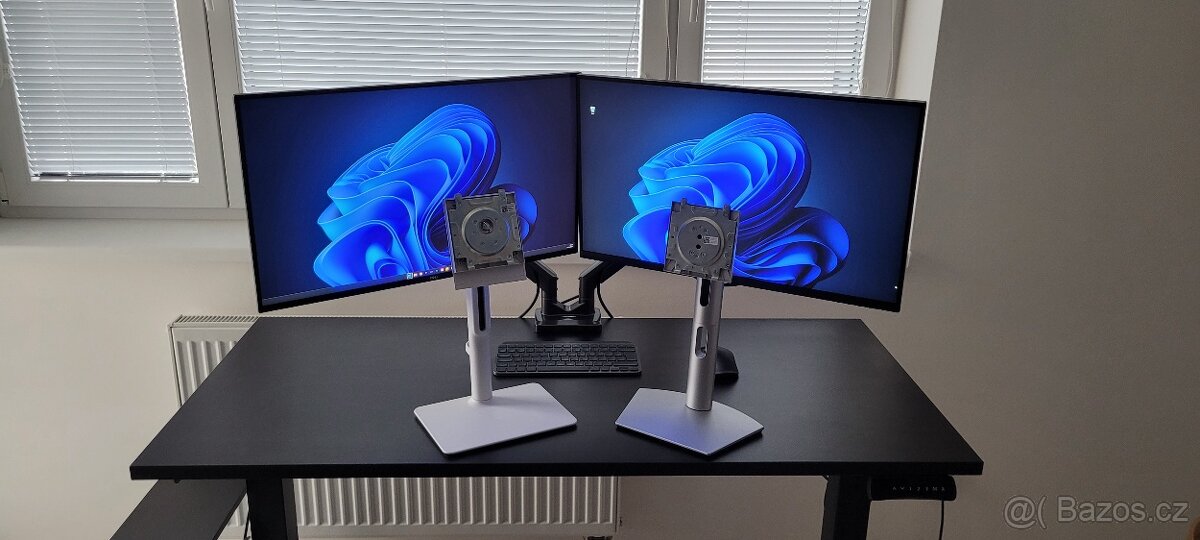 2x 27" 4K DELL monitor plus držák na stůl AlzaErgo - 5