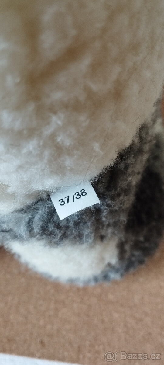 TV bačkory / papuče z merino vlny - 5