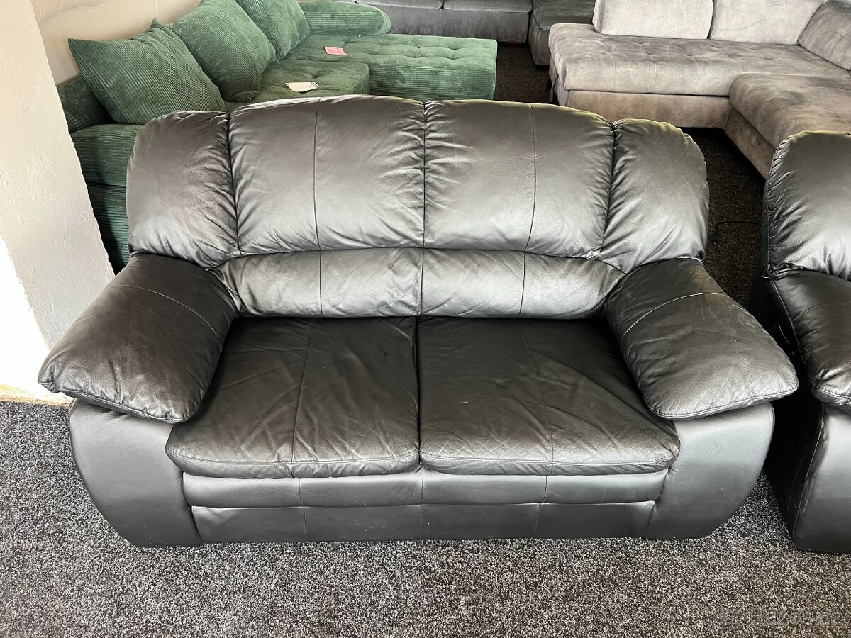 Sedací souprava 3 + 2 + 1 - kůže - NEPOUŽITÁ - 5