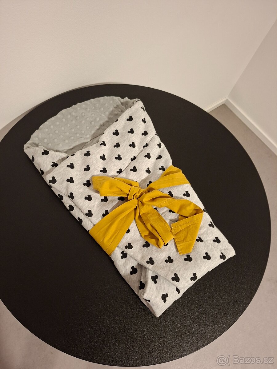 Set do postýlky Mickey Mouse šedý + žlutý - 5