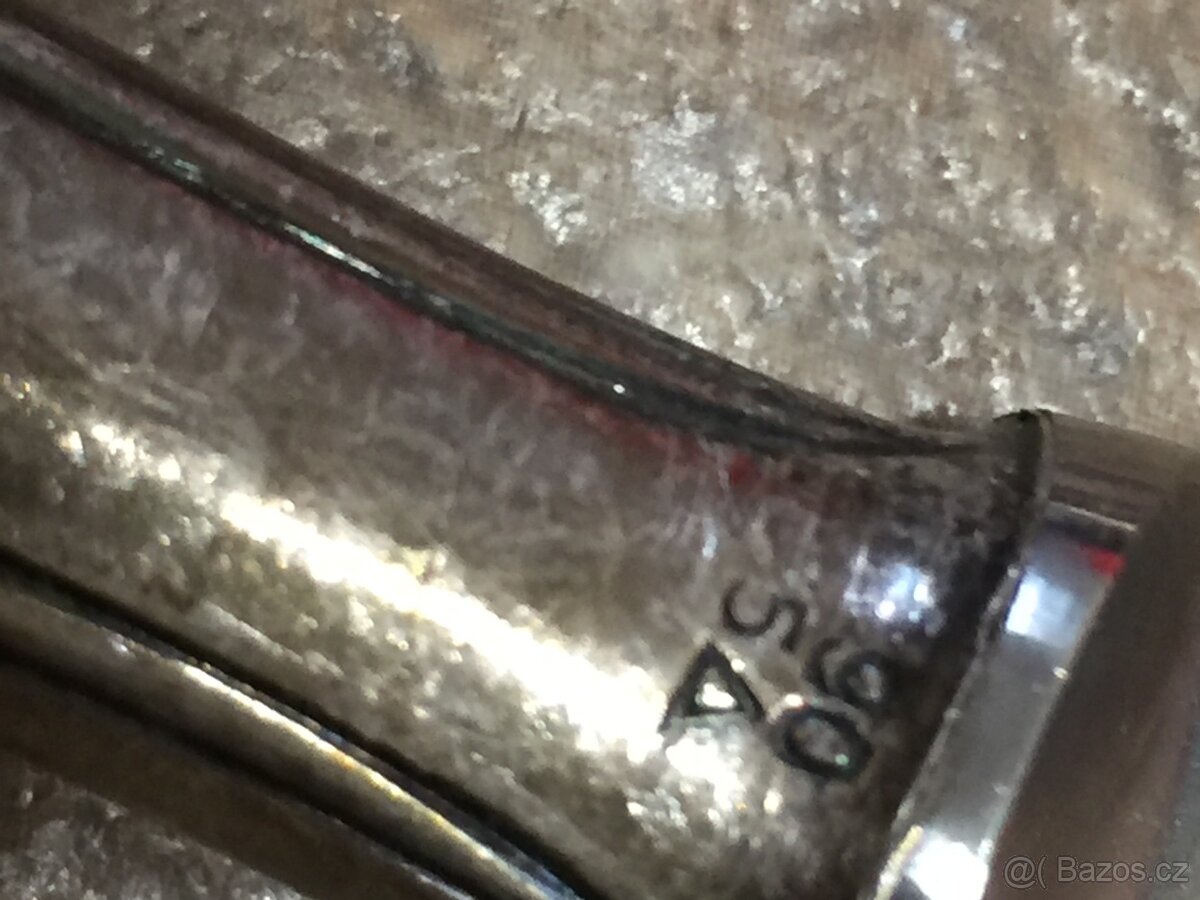 Příbory vidličky a nože postříbřené... puncované 12 x 12 - 5