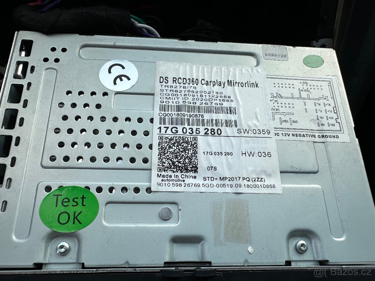Prodám originální rádio RCD360 – CarPlay / Android Auto - 5