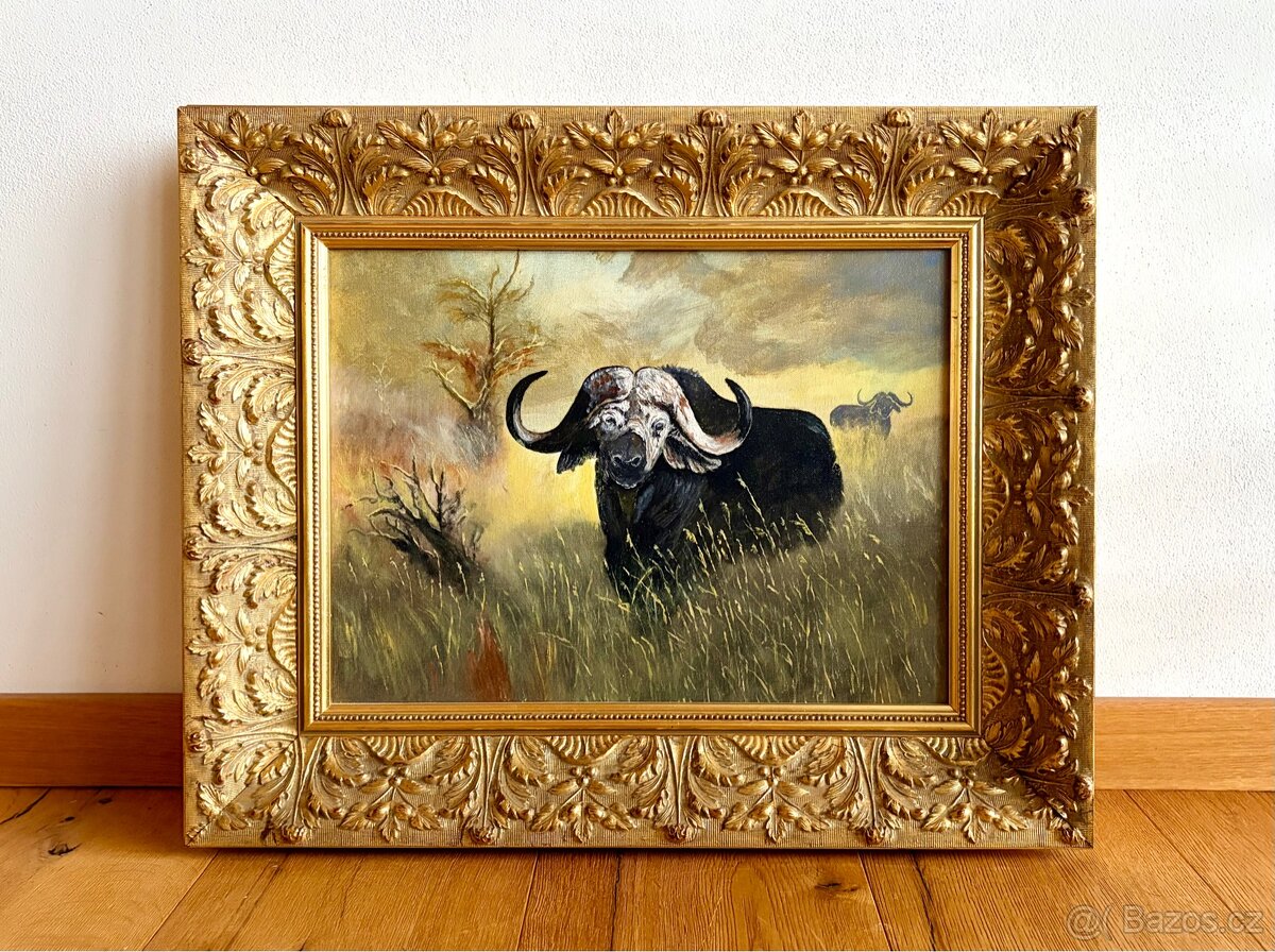 Starý obraz, olejomalba - 5